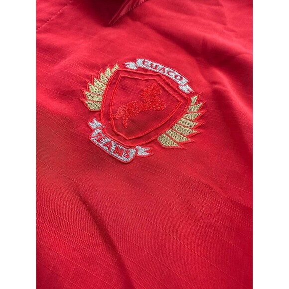 Cuaco Jeans Shirt Mens Size XL Red Button Up Short Sleeve Embroidered Casual - Picture 3 of 8